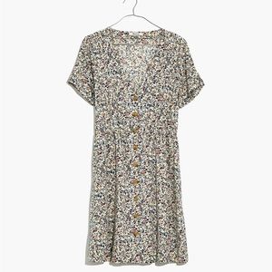 Madewell Button-Front Mini Day Dress